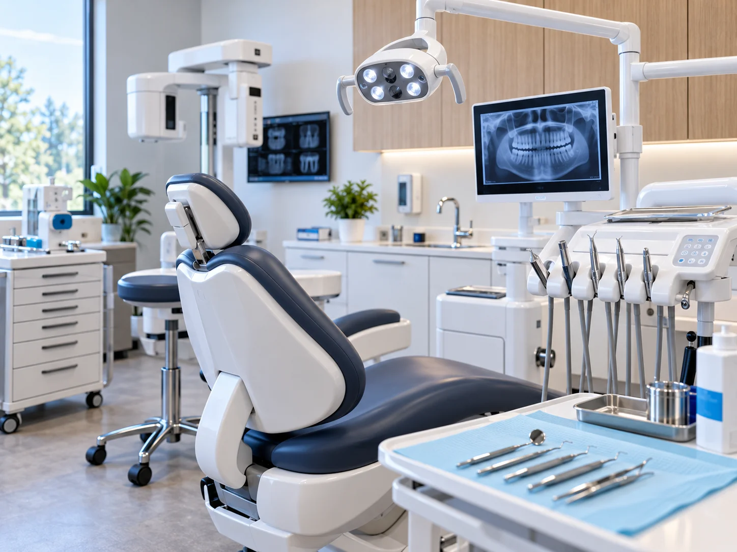 Dental imaging equipment installed in a clinic