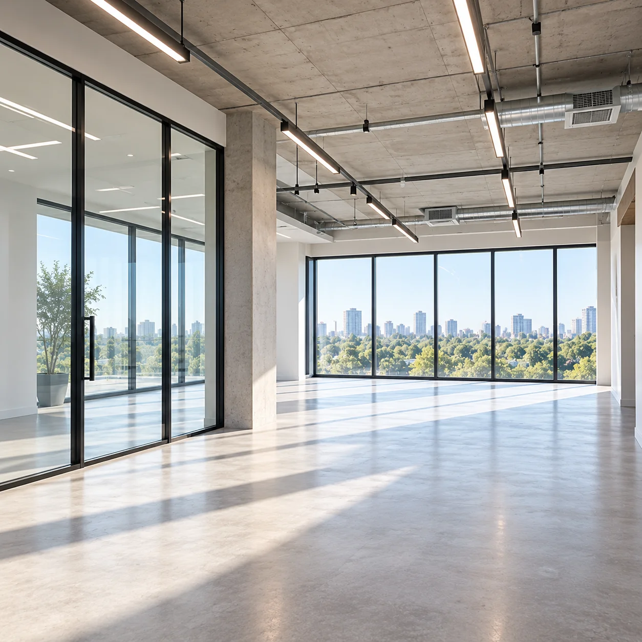 An empty commercial unit before fit out