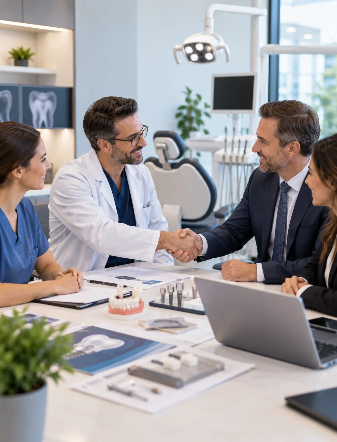 A clinical team at work